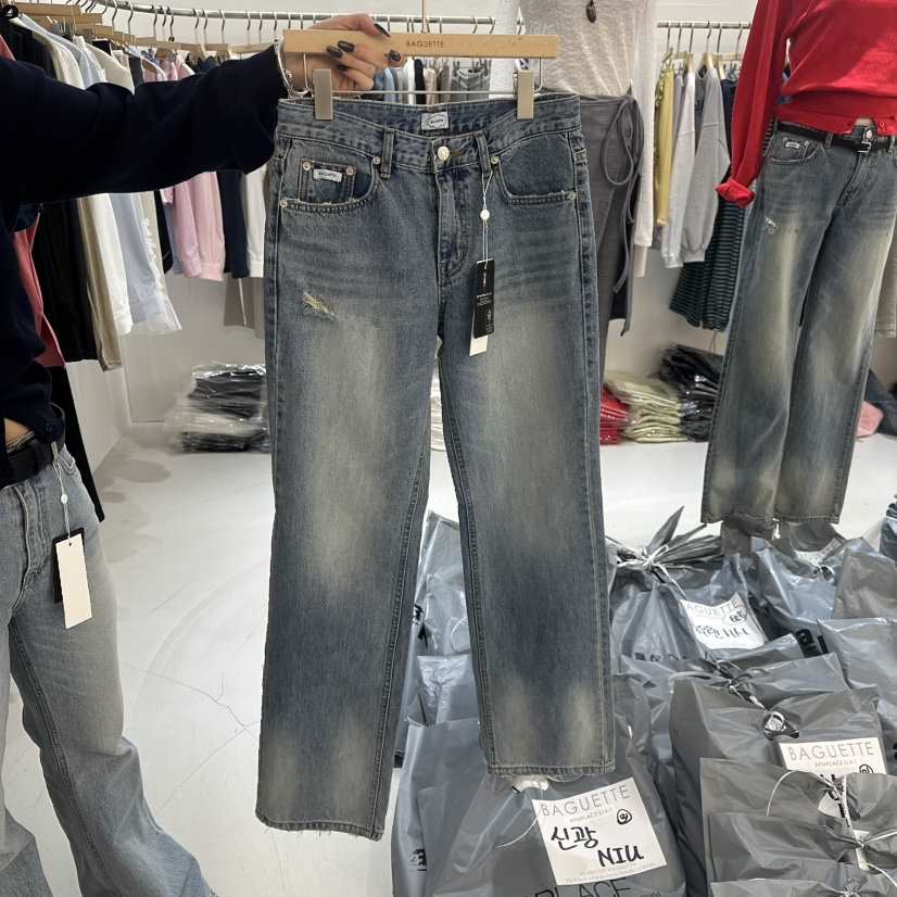 BAGUETTE-P東大門直郵女士新款熱賣真品26春夏人氣牛仔褲BAGUETTE-P牛仔褲