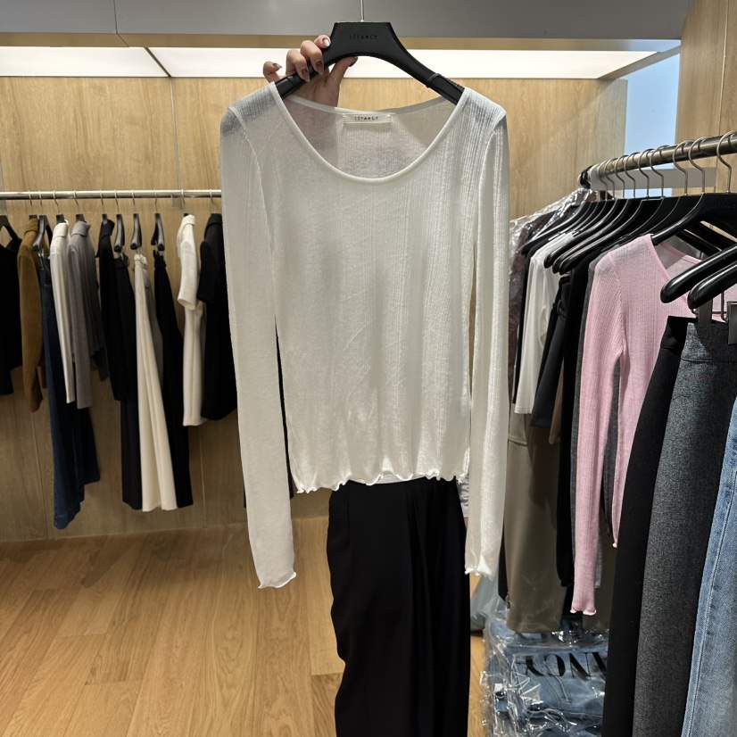 LEFANCY韓國直郵女士新品職業推薦26春夏時尚真品長袖T恤LEFANCY長袖T恤