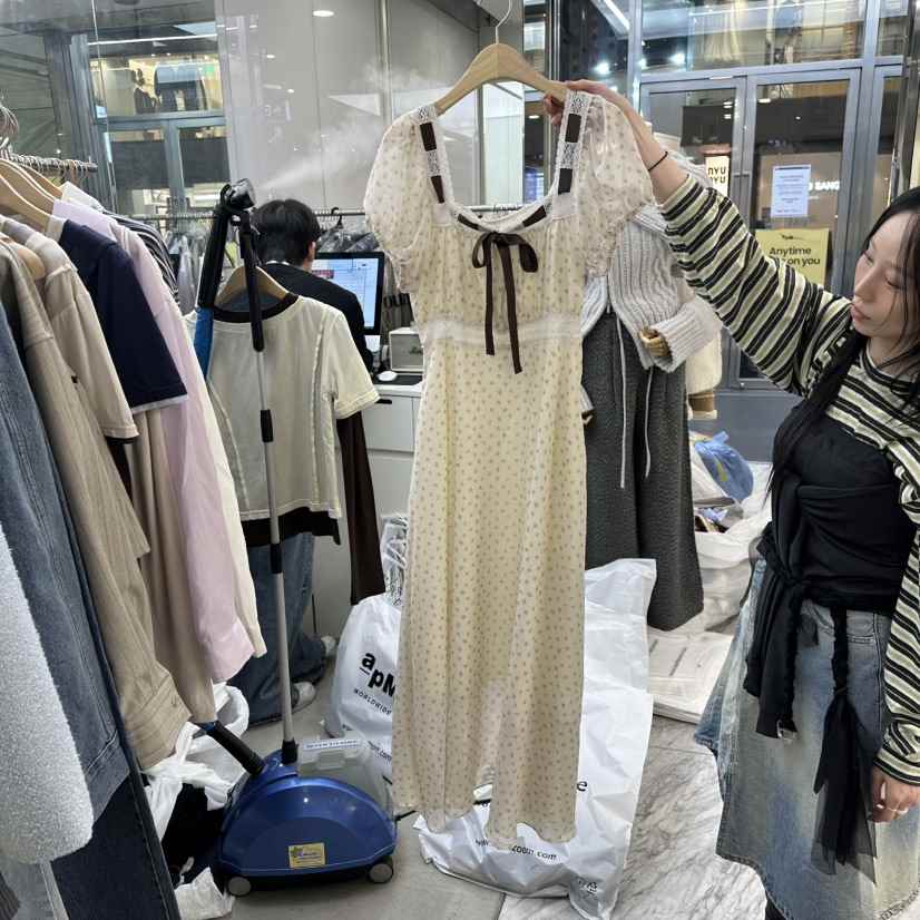 FOUNDATION東大門實拍女士新品休閑時尚職業推薦人氣連衣裙FOUNDATION連衣裙