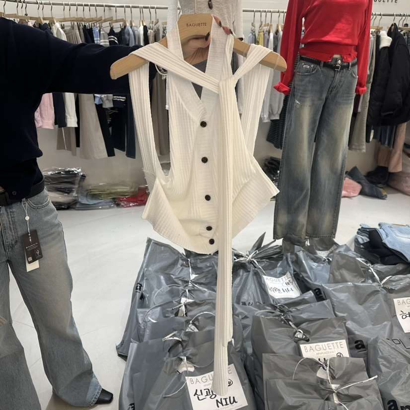 BAGUETTE-P東大門實拍女裝新款休閑真品吊帶背心不含內搭BAGUETTE-P吊帶/背心