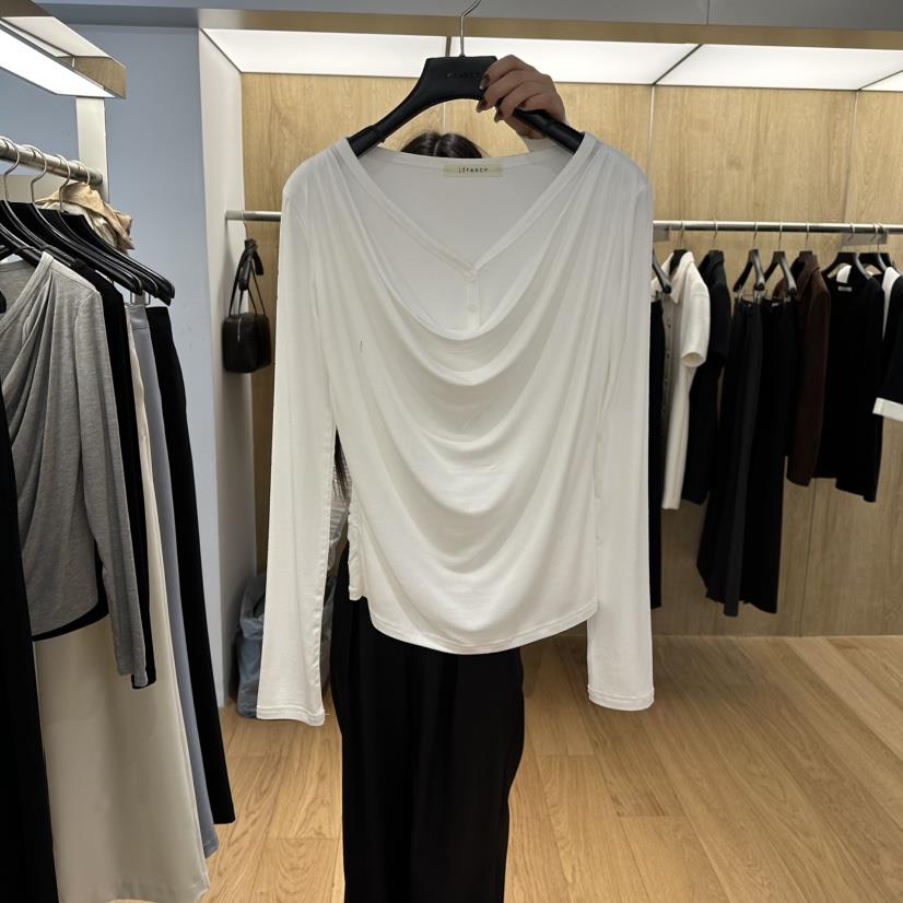 LEFANCY韓國代購女士新款休閑推薦真品人氣職業熱賣長袖T恤LEFANCY長袖T恤