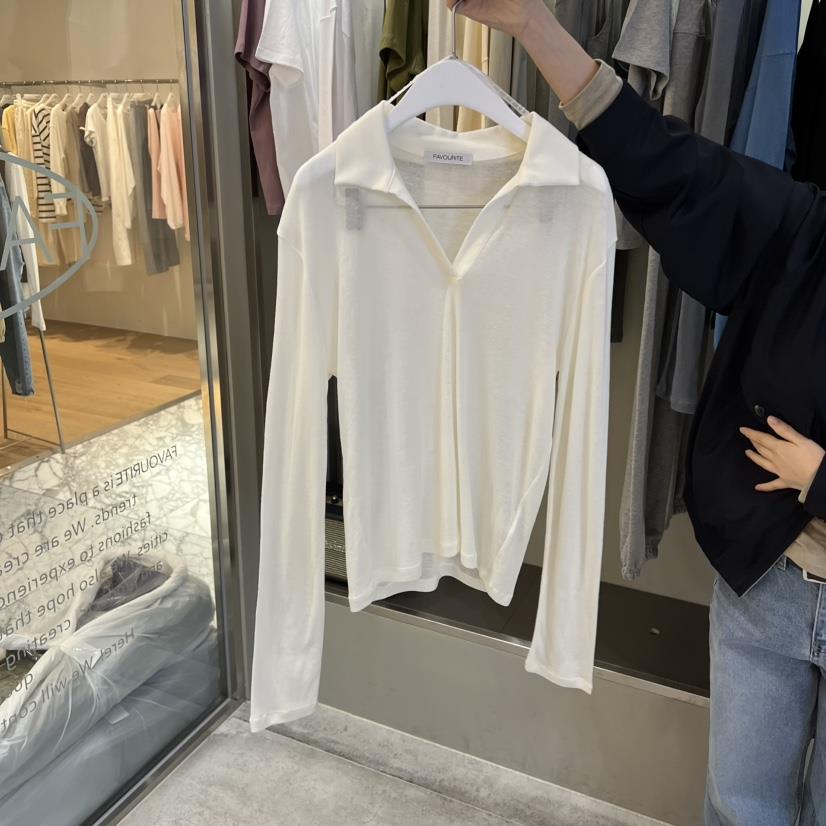 FAVE/FAVOURITE韓國直郵女裝新品推薦真品熱賣長袖T恤寬松FAVE/FAVOURITE長袖T恤