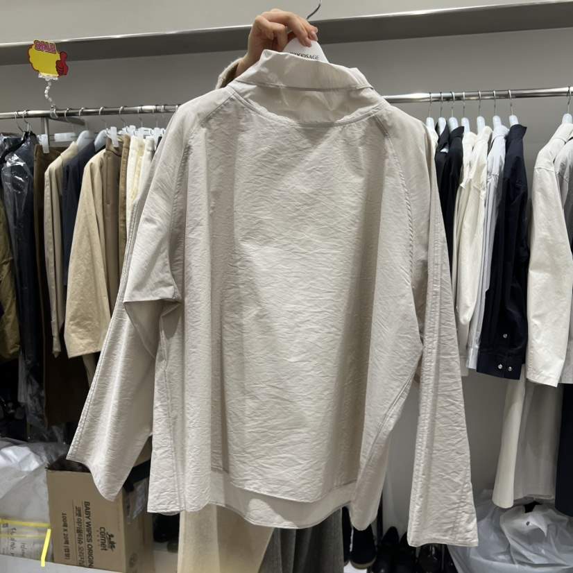 WOOD SAGE東大門代購女士新款26春夏休閑襯衫蕾絲衫系帶WOOD SAGE襯衫/蕾絲衫