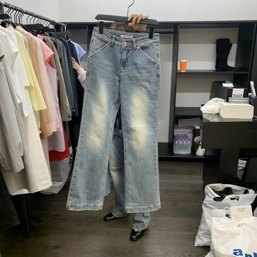 UNANSWERED-MYSTERY/FIFO韓國直郵女士新品真品26春夏牛仔褲UNANSWERED-MYSTERY/FIFO牛仔褲