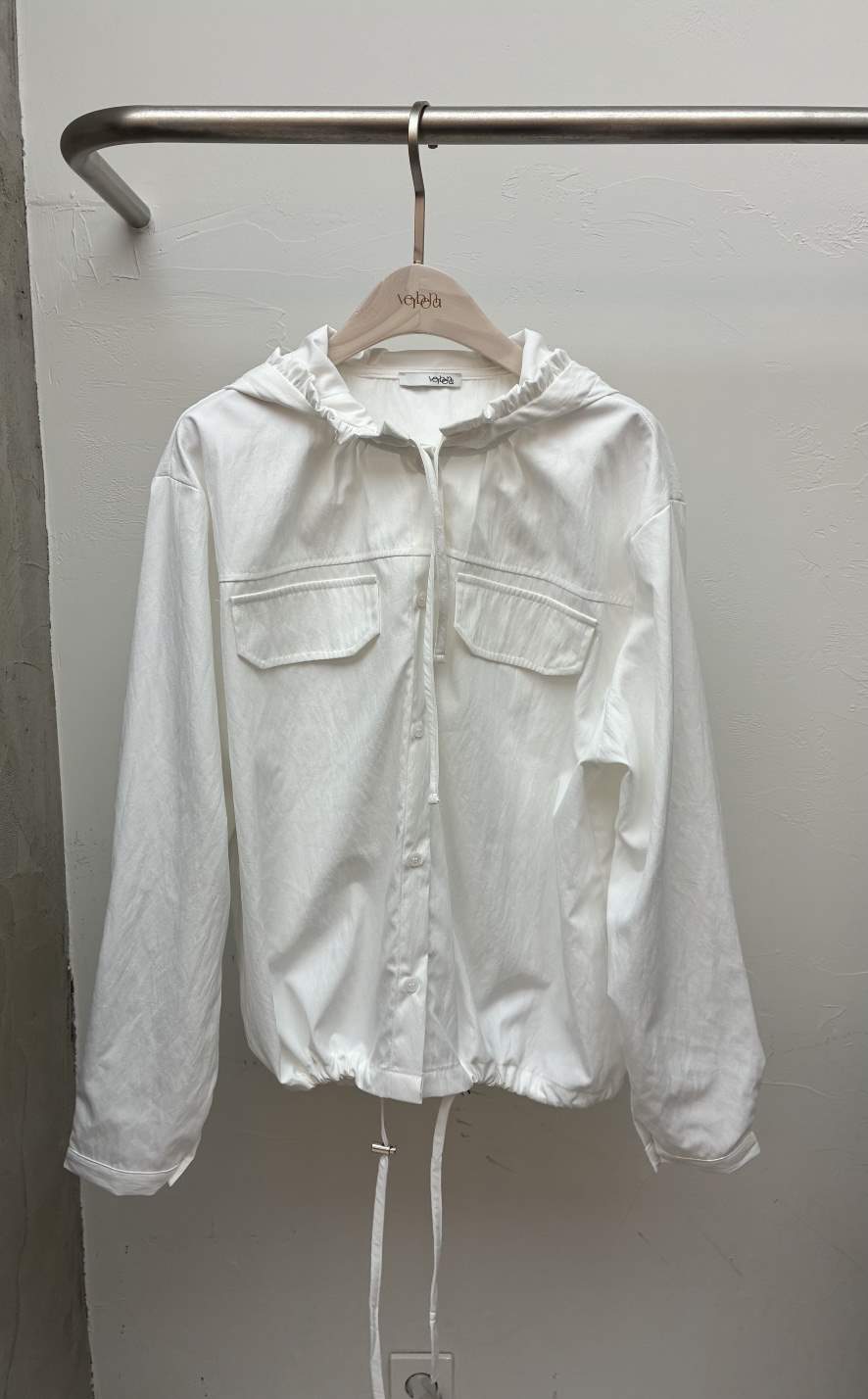 Verbena韓國代購女士新款真品職業熱賣26春夏襯衫蕾絲衫口袋Verbena襯衫/蕾絲衫