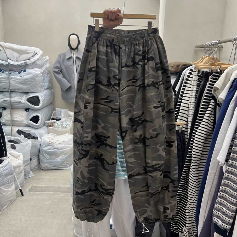 BREEZE韓國代購女裝新品推薦休閑26春夏時尚熱賣休閑褲迷彩BREEZE休閑褲