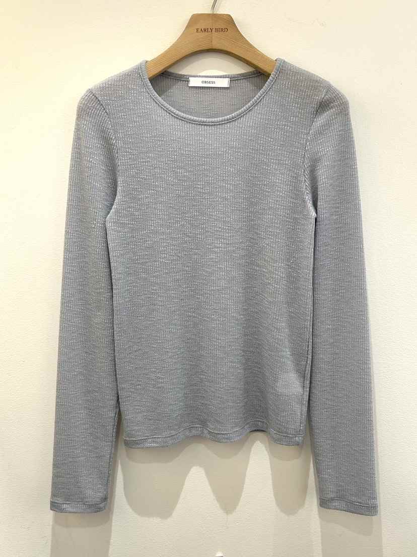 OBSESS東大門直郵女裝新品職業真品熱賣推薦時尚休閑長袖T恤OBSESS/EARLY BIRD長袖T恤