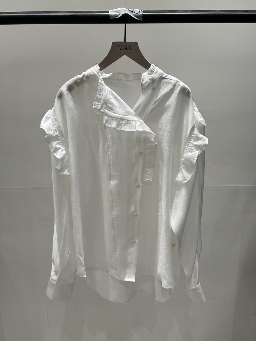 MAC韓國代購女士新款26春夏時尚真品熱賣推薦休閑襯衫蕾絲衫THE FORWARD MAC襯衫/蕾絲衫