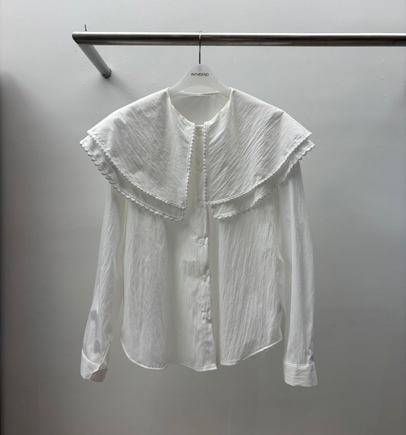 INTHEEND韓國代購女士新品休閑26春夏推薦時尚襯衫蕾絲衫INTHEEND襯衫/蕾絲衫