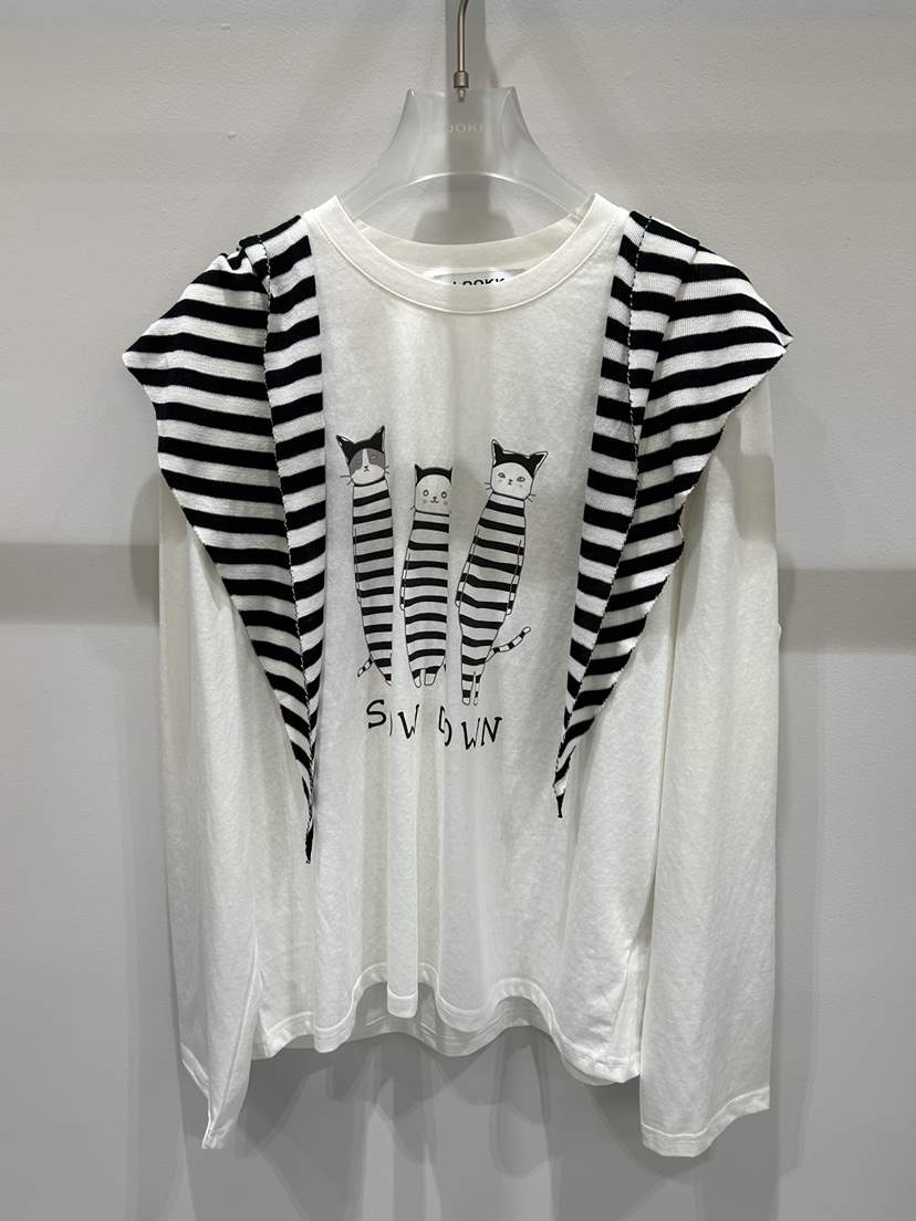 LOOKK/MIMME東大門代購女裝新品熱賣推薦時尚長袖T恤含圍巾LOOKK/MIMME長袖T恤