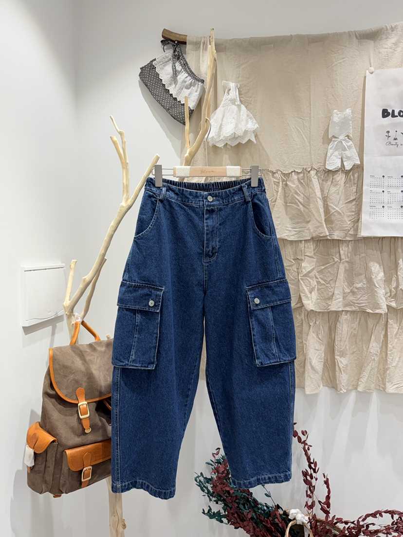 BLOOM韓國直郵女裝新品熱賣休閑真品時尚推薦職業牛仔褲口袋BLOOM-S牛仔褲