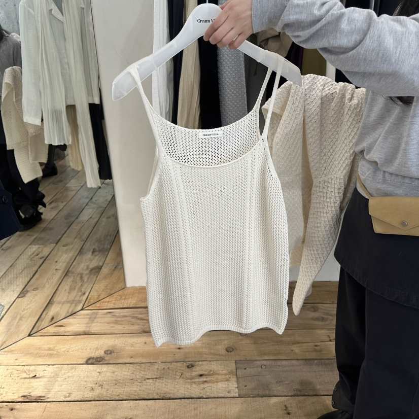 CREAM VILLA東大門實拍女裝新款真品吊帶背心CREAMVILLA吊帶/背心