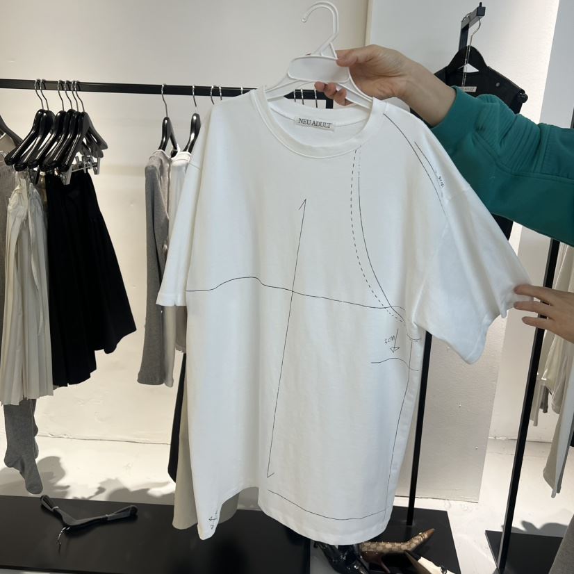 NEU ADULT韓國代購女裝新款熱賣26春夏職業時尚休閑人氣T恤NEU ADULTT恤