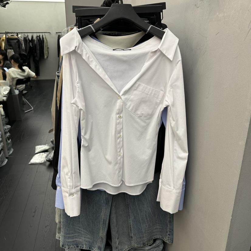 PROJECT WAVE-P韓國代購女士新款休閑推薦人氣襯衫蕾絲衫PROJECT WAVE襯衫/蕾絲衫