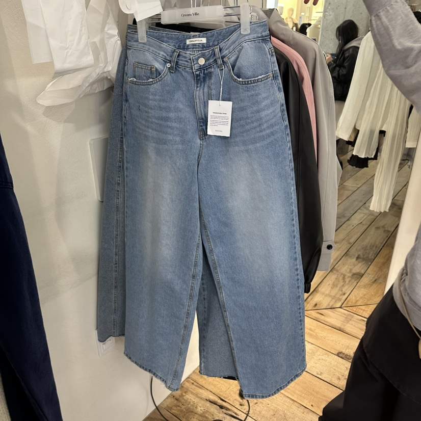 CREAM VILLA韓國代購女士新品推薦牛仔褲CREAMVILLA牛仔褲