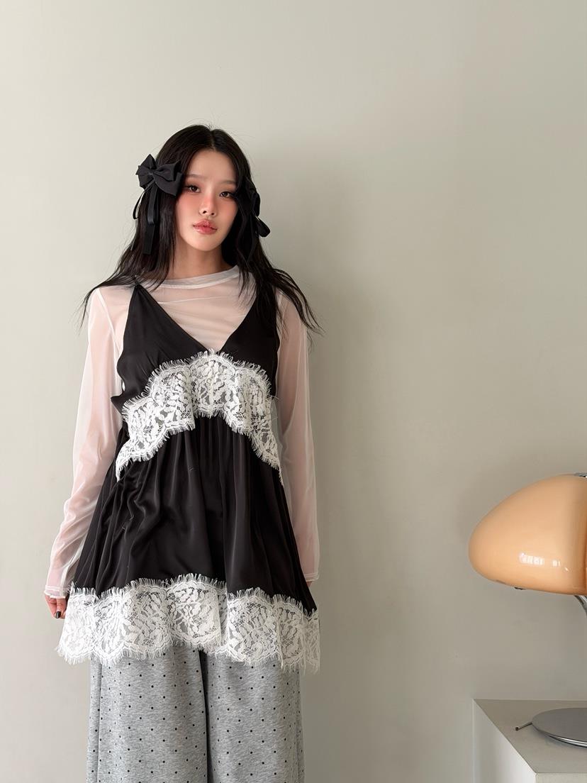 MAISONDEGLORY東大門實拍女裝新品推薦真品休閑連衣裙雪紡MAISON DE GLORY連衣裙