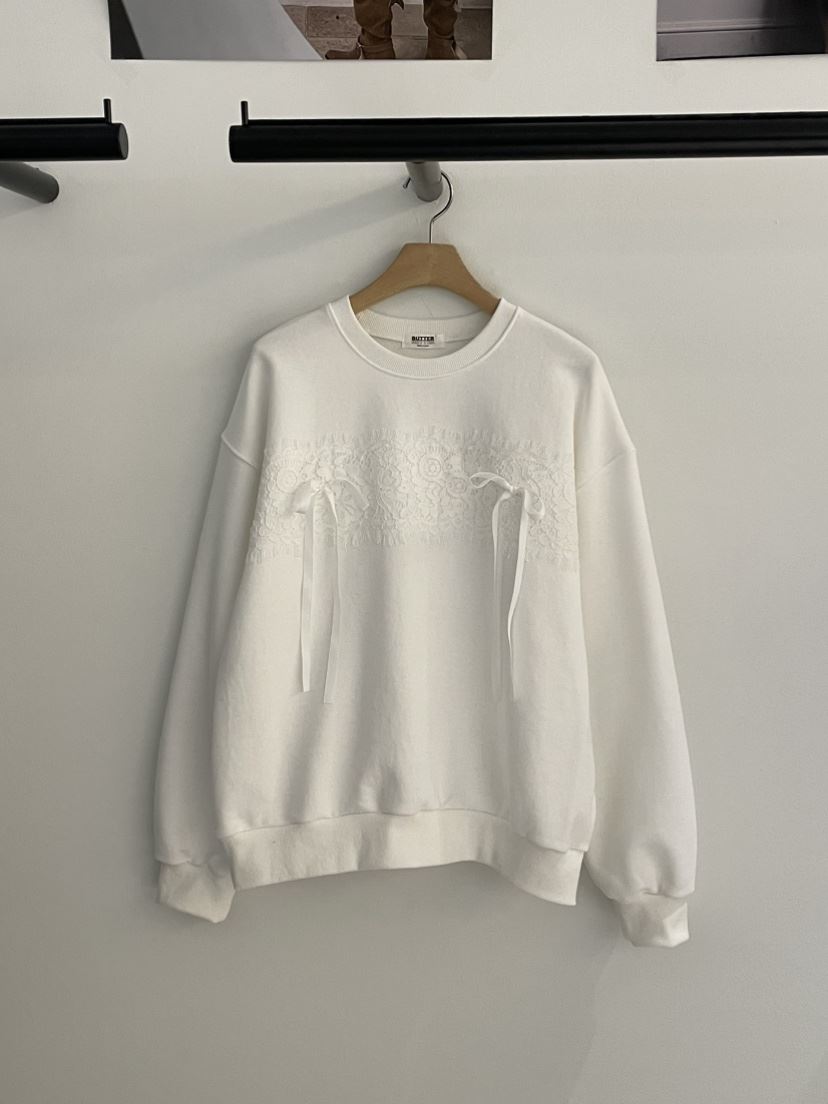 BUTTER-P東大門直郵女裝新款職業休閑人氣推薦時尚衛衣蕾絲BUTTER-P衛衣