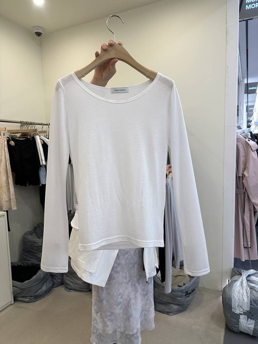 MONDAYMORING韓國代購女士新款真品人氣推薦時尚26春夏長袖T恤MONDAYMORING長袖T恤