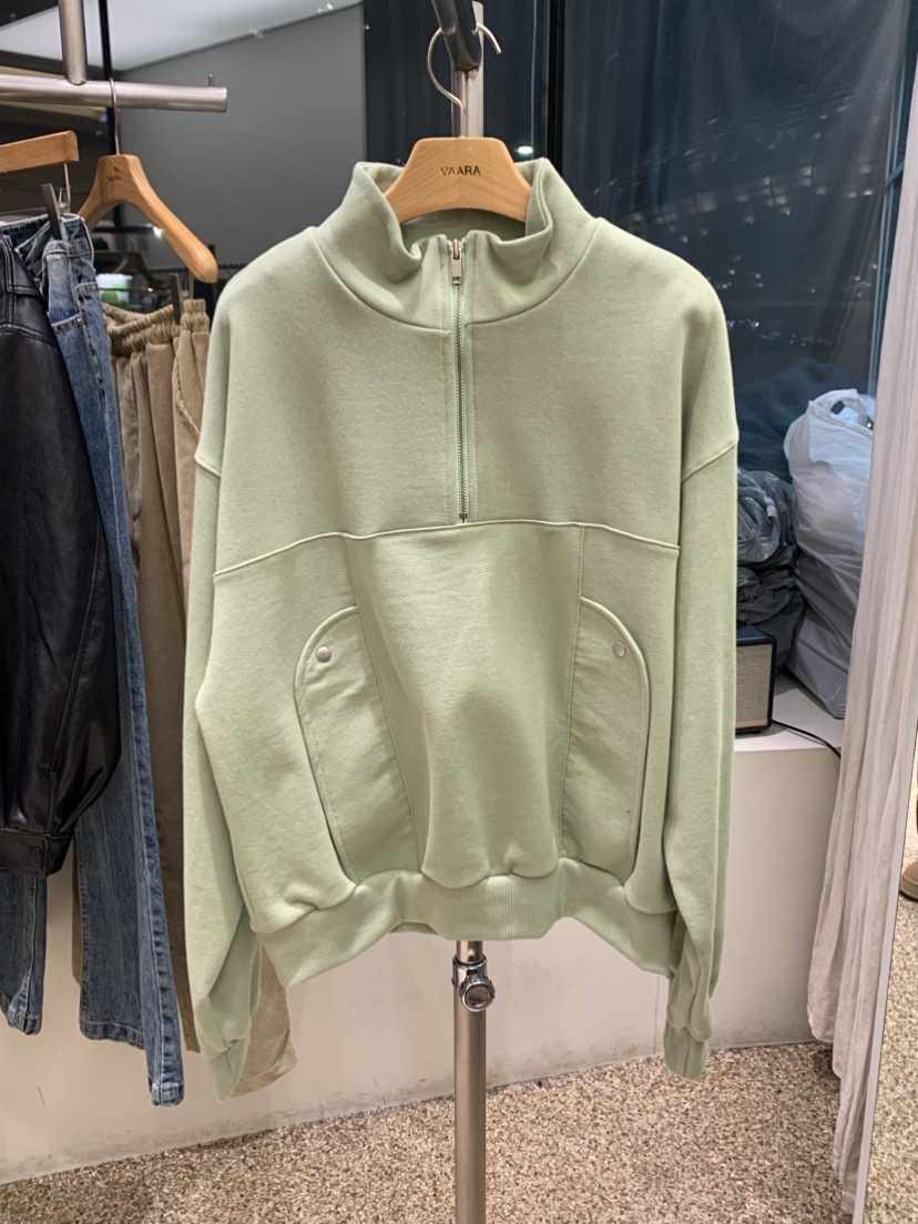 VAARA東大門實拍女士新品推薦時尚熱賣休閑職業人氣衛衣拉鏈VAARA衛衣