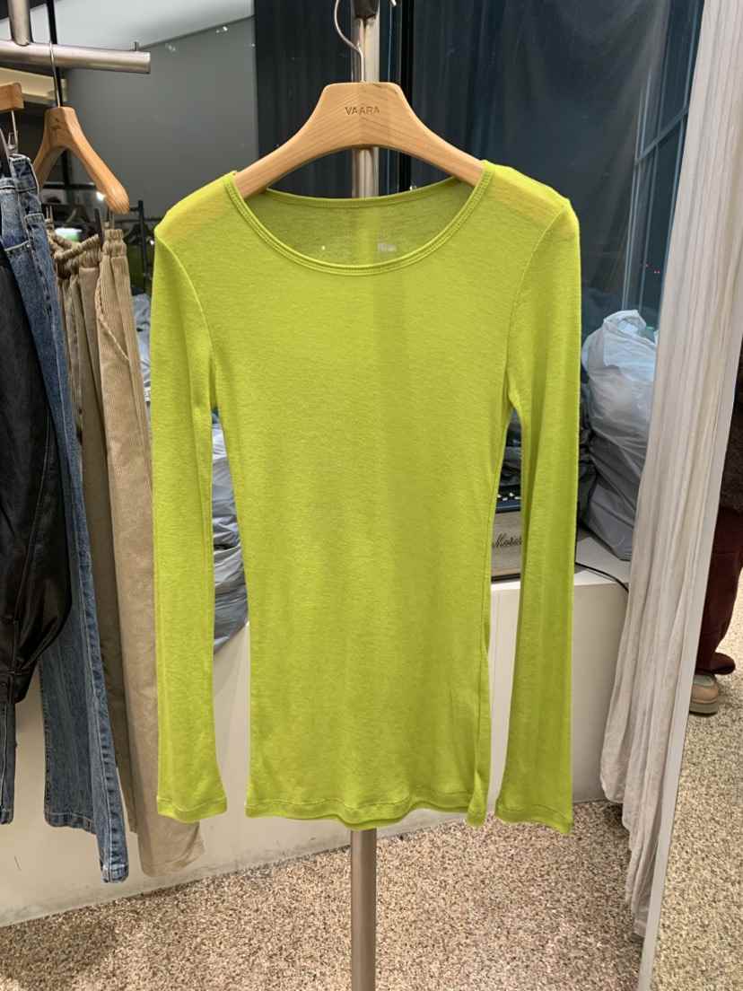 VAARA韓國代購女士新品熱賣人氣職業推薦時尚長袖T恤羊毛VAARA長袖T恤