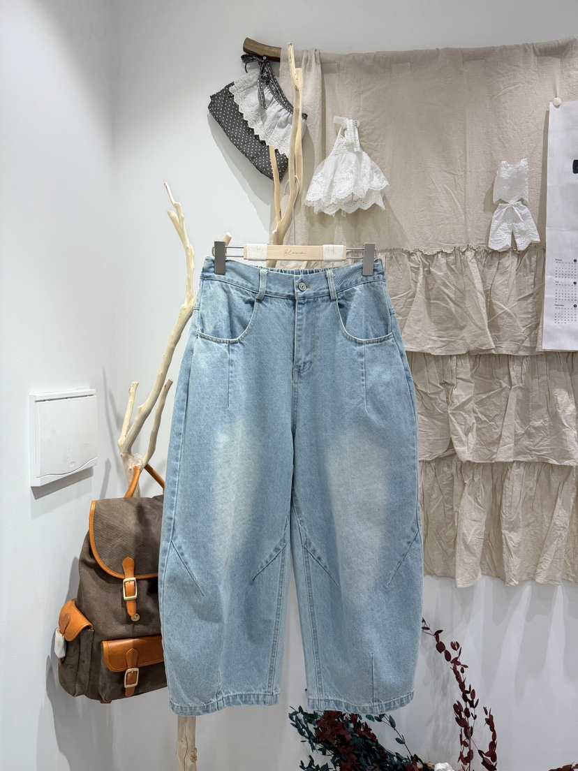 BLOOM韓國直郵女裝新款職業26春季推薦熱賣時尚休閑牛仔褲BLOOM-S牛仔褲