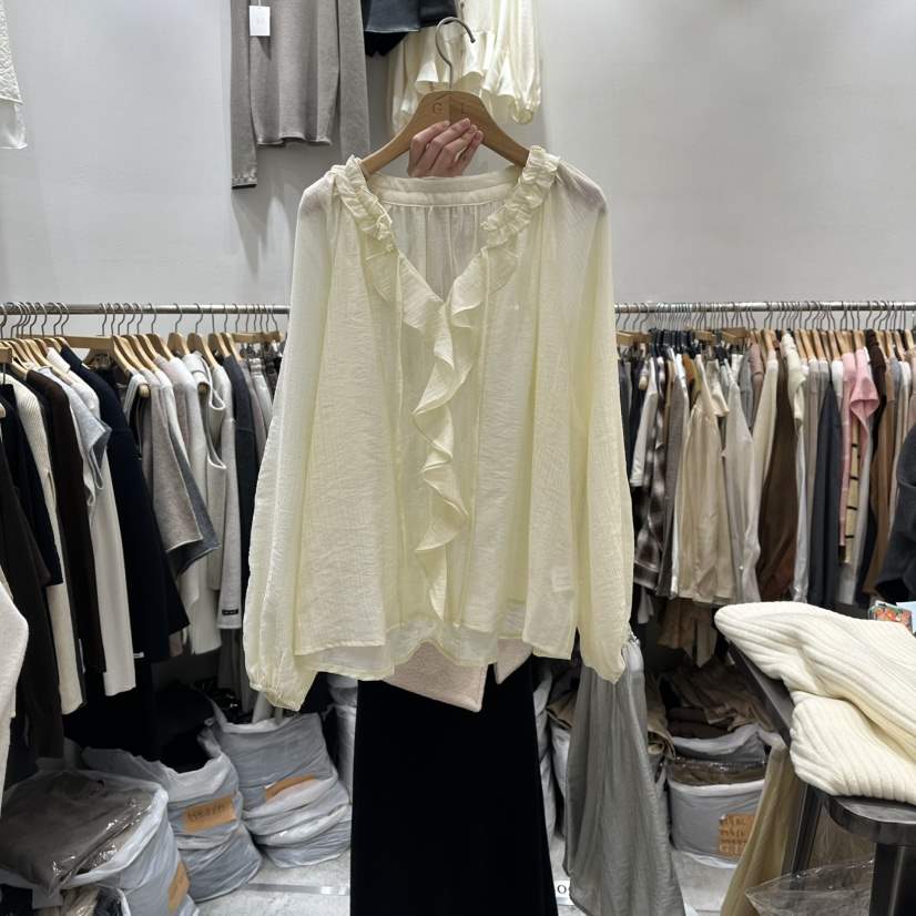 G.I-L韓國代購女士新品休閑26春季人氣時尚職業襯衫蕾絲衫G.I-L襯衫/蕾絲衫