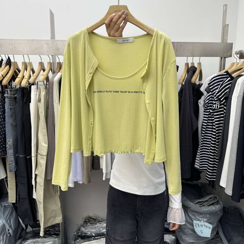 SPECIAL東大門代購女士新款推薦人氣職業休閑長袖T恤開衫SPECIAL長袖T恤