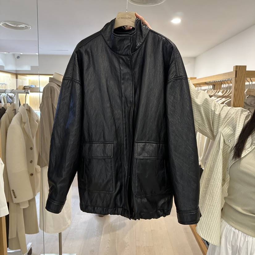 ROUNDER東大門代購女裝新款26春季時尚休閑人氣熱賣夾克高領ROUNDER夾克