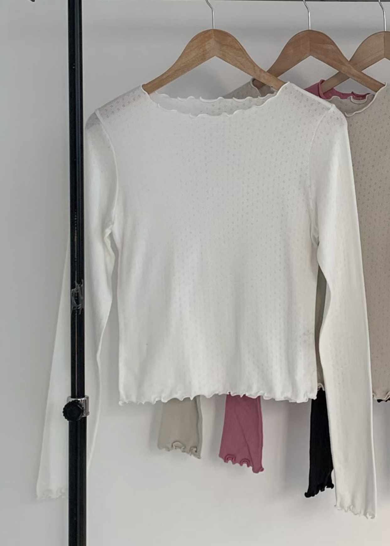 RICCO韓國代購女裝新品熱賣時尚休閑職業推薦26春夏長袖T恤RICCO長袖T恤