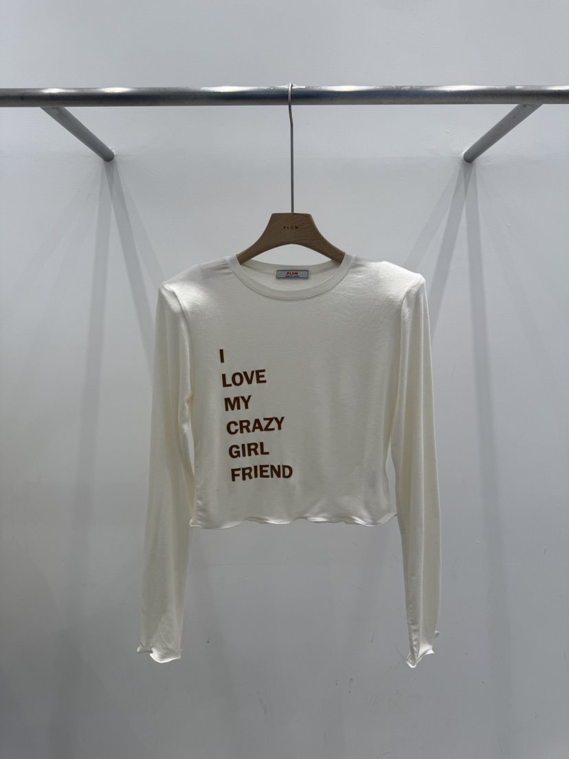 PLUM-Q/IFYOUSAYSO韓國代購女裝新品職業人氣熱賣長袖T恤PLUM-Q/IFYOUSAYSO長袖T恤