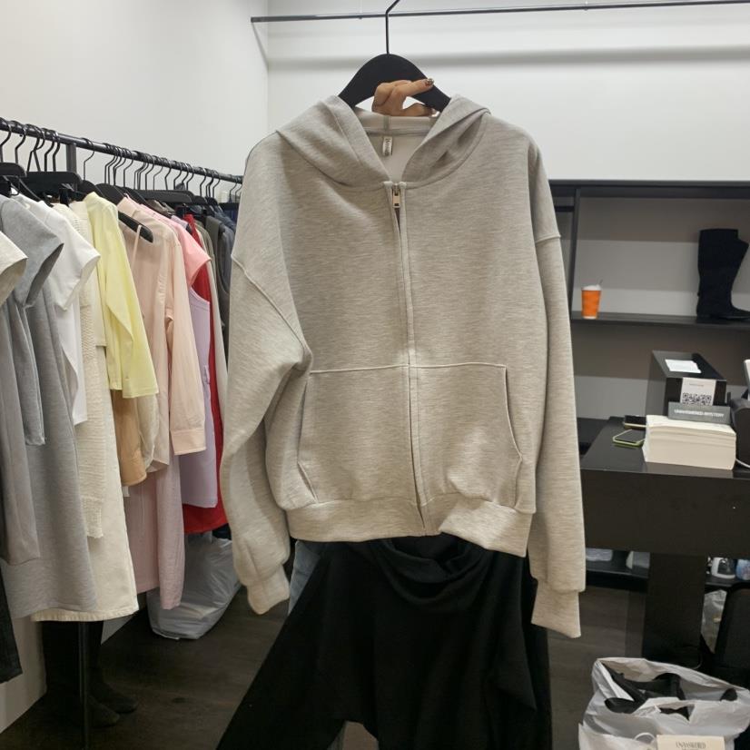 UNANSWERED-MYSTERY/FIFO韓國直郵女裝新品真品衛衣連帽拉鏈衫柔軟UNANSWERED-MYSTERY/FIFO衛衣