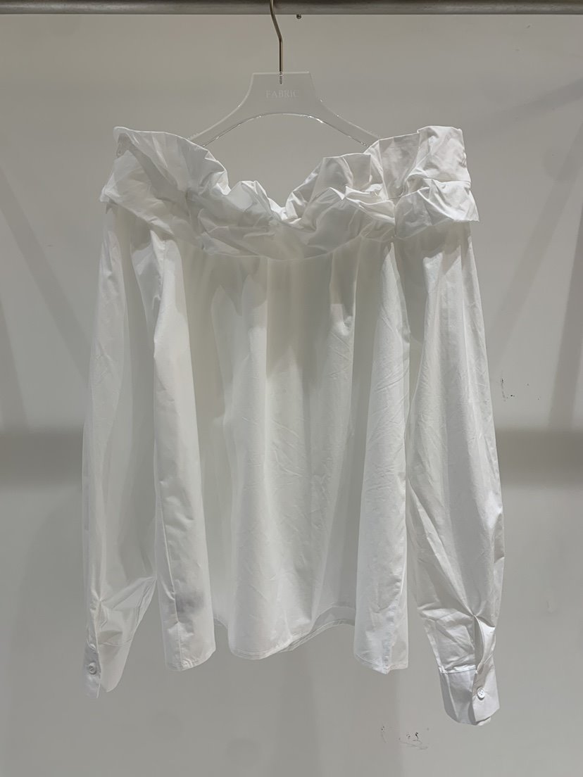 FABRIC韓國代購女裝新品人氣真品職業推薦休閑襯衫蕾絲衫FABRIC襯衫/蕾絲衫