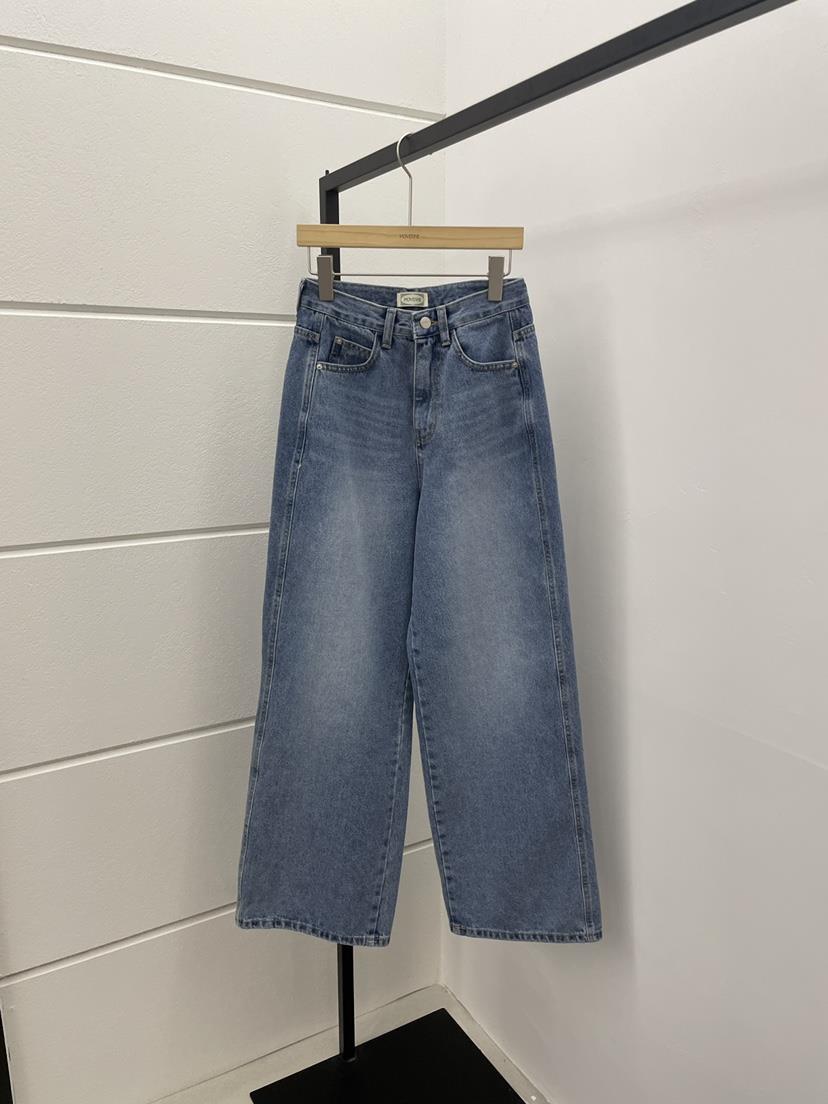 MOVENNE東大門代購女裝新品26春季職業人氣休閑時尚牛仔褲MOVENNE牛仔褲