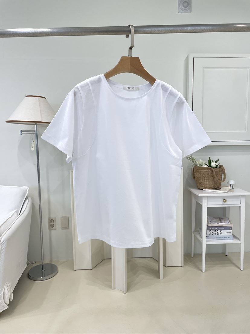 EDITION-P東大門代購女裝新款時尚熱賣26春季T恤不含吊帶絲綢EDITION/CHAHEET恤