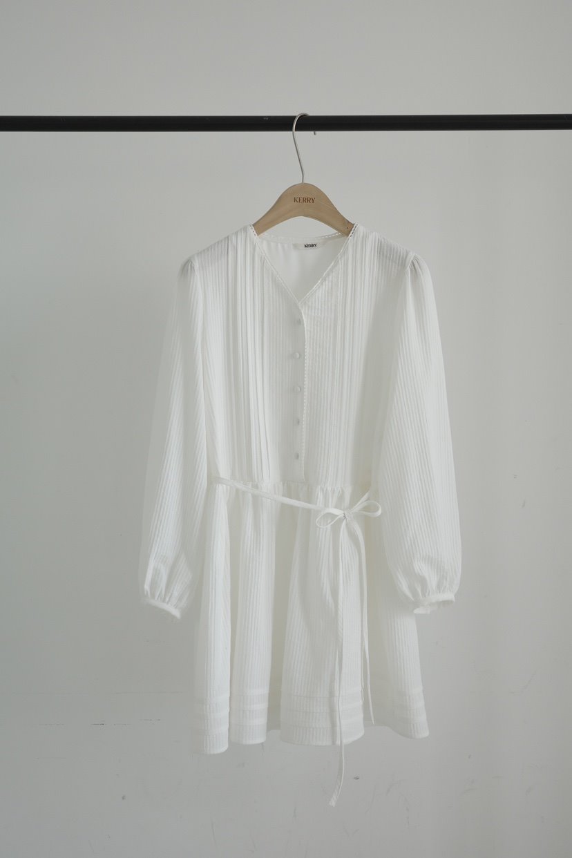 KERRY韓國代購女裝新品推薦休閑人氣職業26春季連衣裙含腰繩KERRY連衣裙