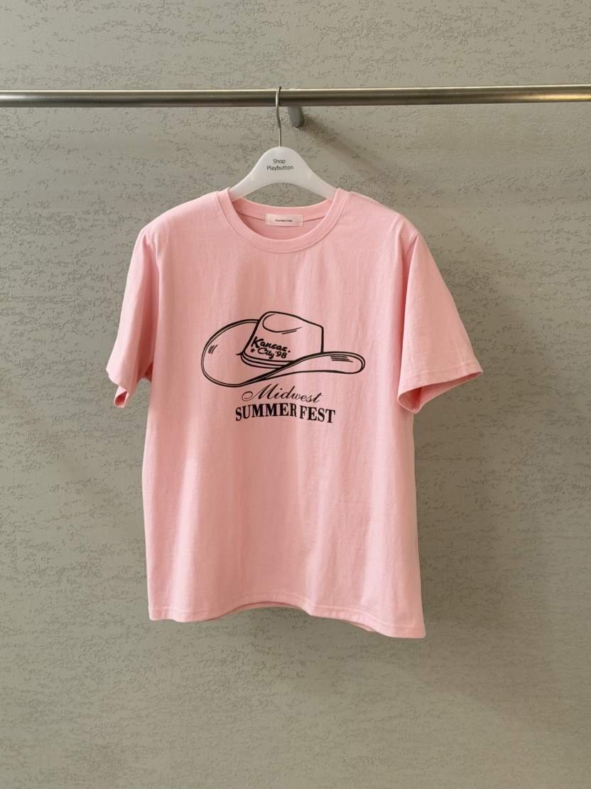 PLAYBUTTON-P韓國代購女士新款時尚人氣職業休閑熱賣T恤PLAYBUTTONT恤