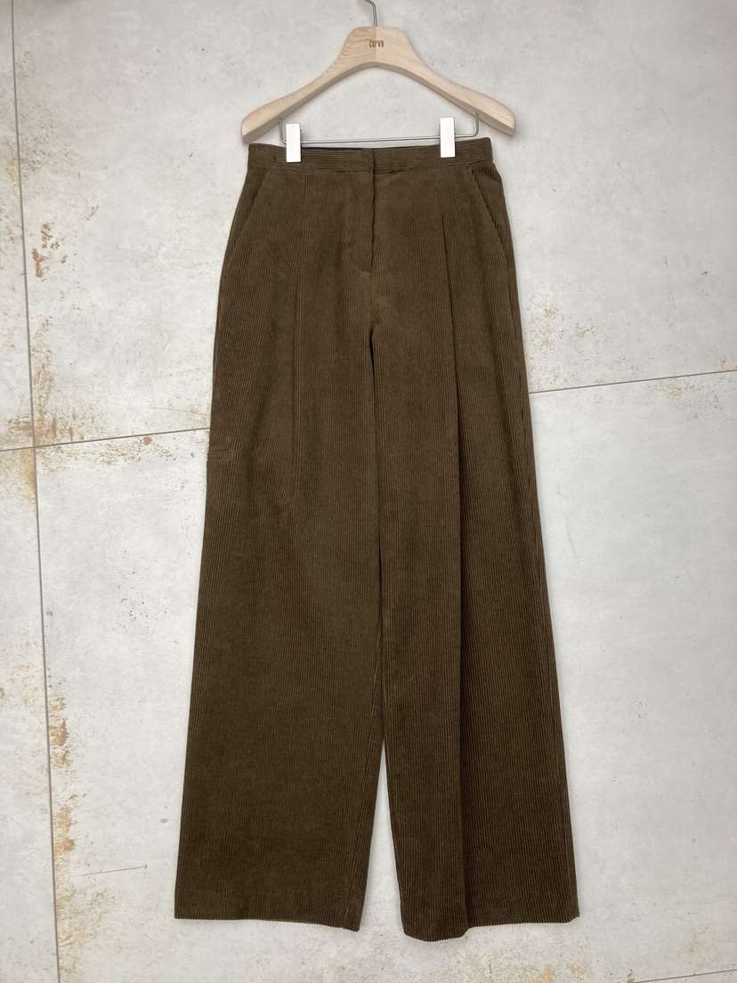 CURVY韓國直郵女士新款休閑26春季職業休閑褲燈芯絨闊腿褲CURVY休閑褲