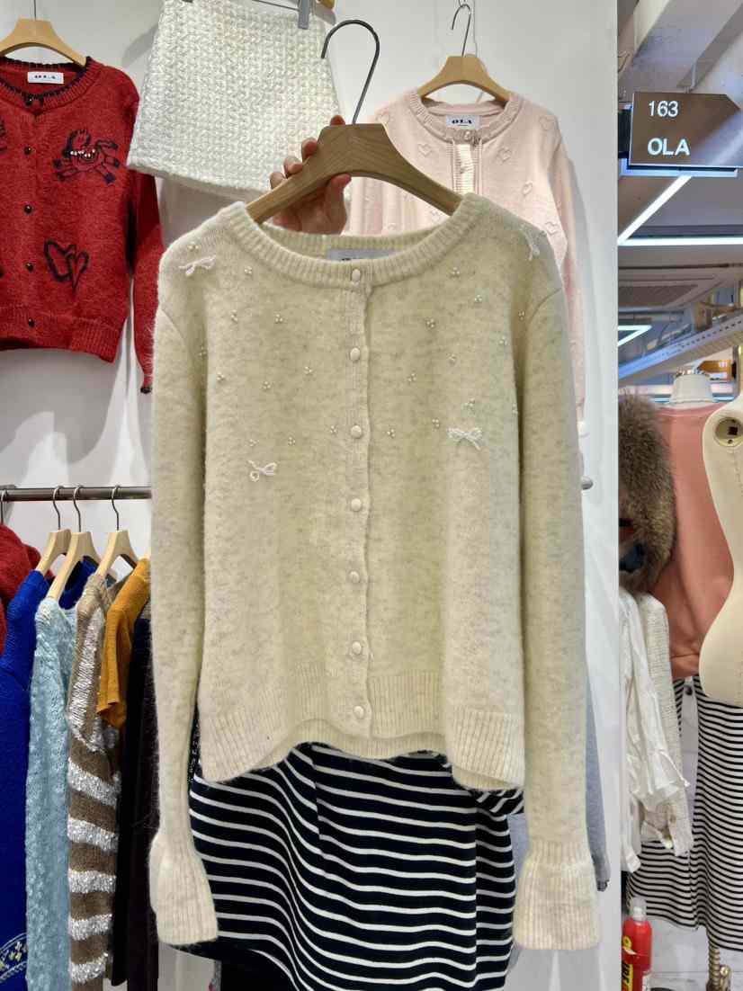 OLA韓國代購女裝新款真品26春夏時尚推薦休閑職業熱賣針織衫mellor/OLA針織衫
