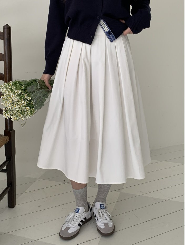 FRILL-T/DADA韓國直郵女裝新品26春夏真品推薦長裙褶裥FRILL-T/DADA長裙