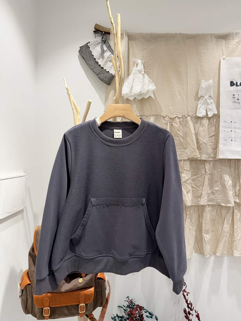 BLOOM東大門直郵女裝新款職業真品人氣熱賣26春夏衛衣口袋BLOOM-S衛衣