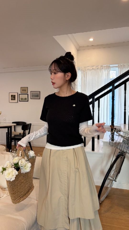 HEY/TO SEWING韓國直郵女裝新款職業休閑26春夏長袖T恤BY HEY/TO SEWING長袖T恤