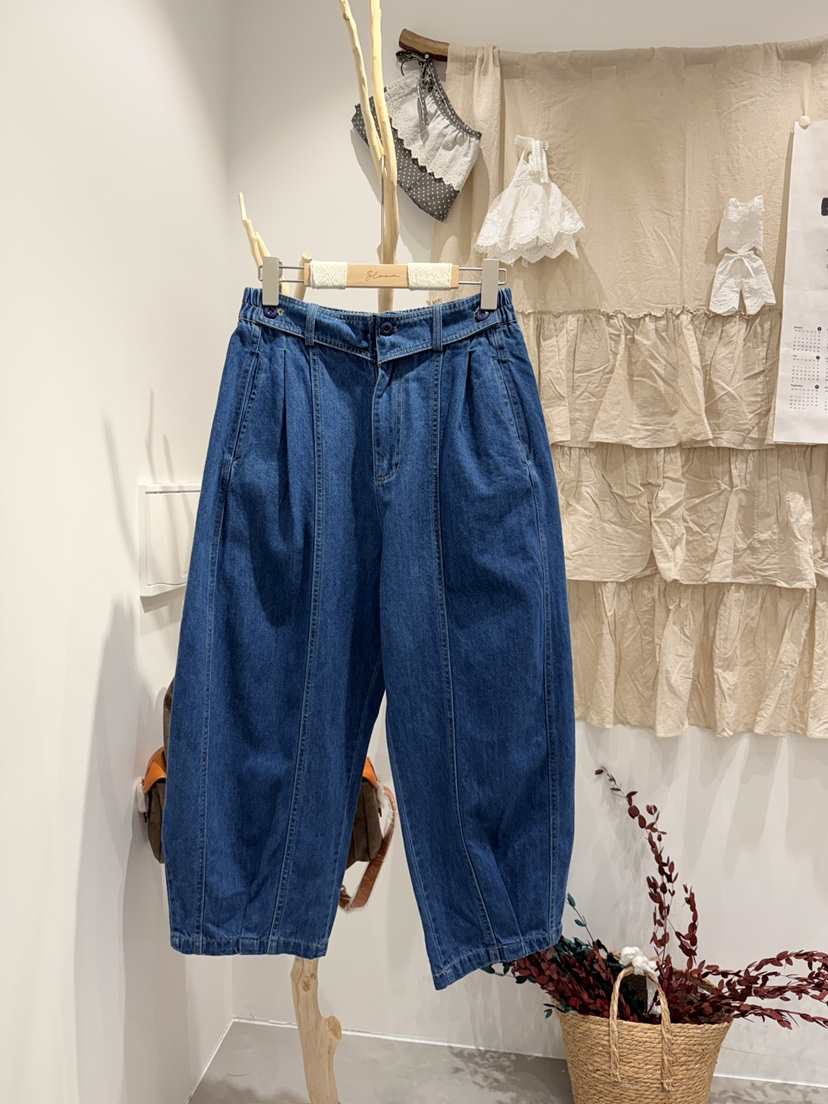 BLOOM韓國代購女裝新品休閑時尚人氣真品職業牛仔褲雙排扣BLOOM-S牛仔褲