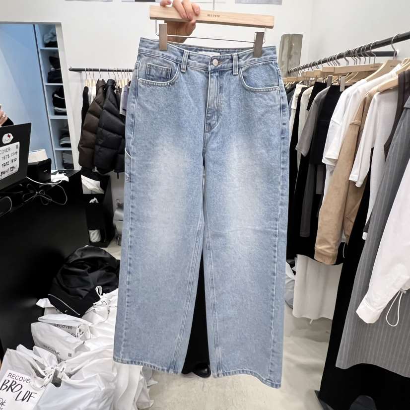 RECOVER韓國直郵女裝新款人氣職業熱賣休閑26春夏推薦牛仔褲RECOVER/MOMENT牛仔褲