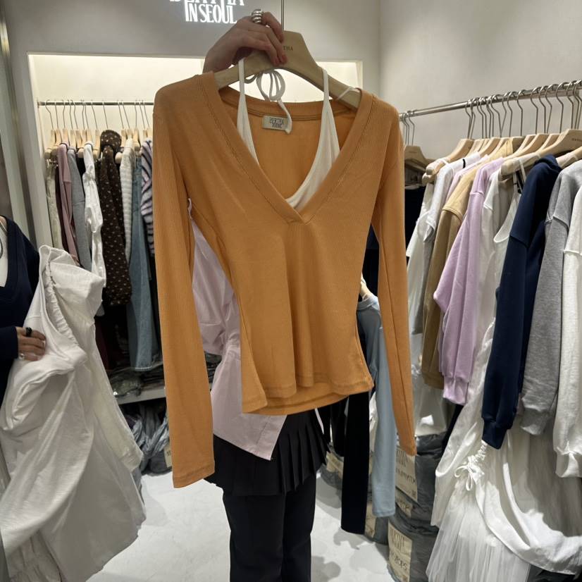 BERTHA韓國代購女士新品熱賣真品人氣26春夏推薦職業長袖T恤BERTHA長袖T恤