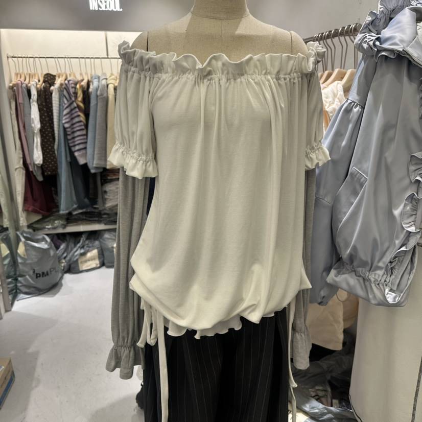 BERTHA東大門代購女士新款休閑真品26春夏時尚長袖T恤假兩件BERTHA長袖T恤