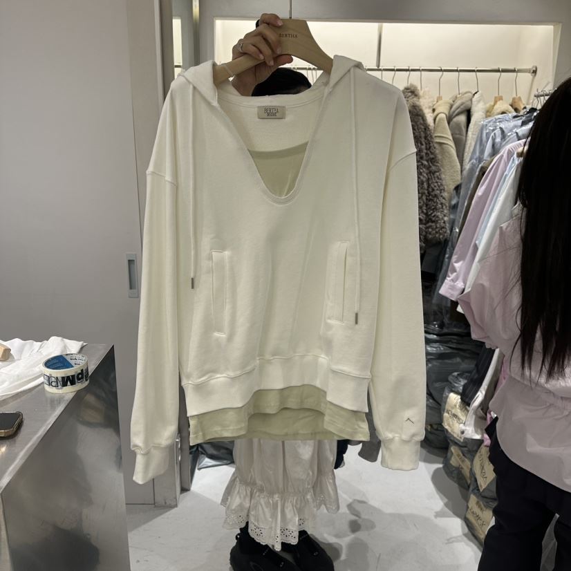 BERTHA東大門實拍女士新款真品26春夏休閑時尚熱賣人氣衛衣BERTHA衛衣
