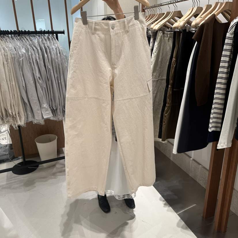 ANDMORE BUTTON東大門實拍女士新款熱賣職業休閑褲口袋鵝ANDMORE BUTTON休閑褲