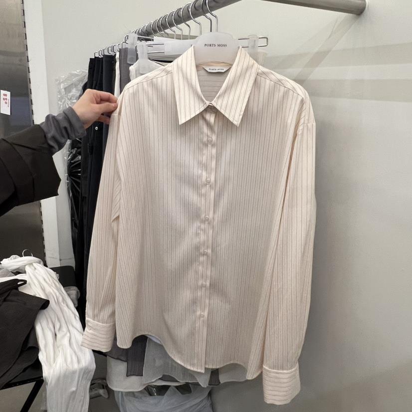 PORTS MOSS韓國代購女士新款熱賣休閑26春季時尚襯衫蕾絲衫PORTS MOSS襯衫/蕾絲衫