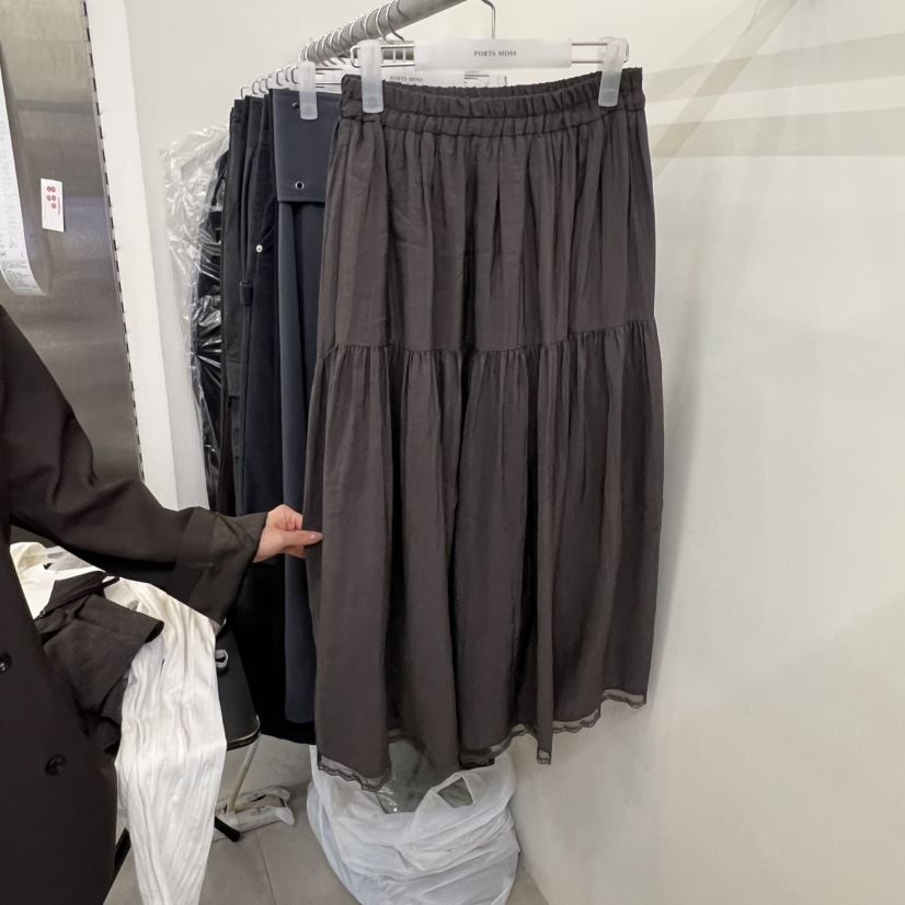 PORTS MOSS韓國代購女士新品熱賣時尚休閑職業長裙不含腰帶PORTS MOSS長裙