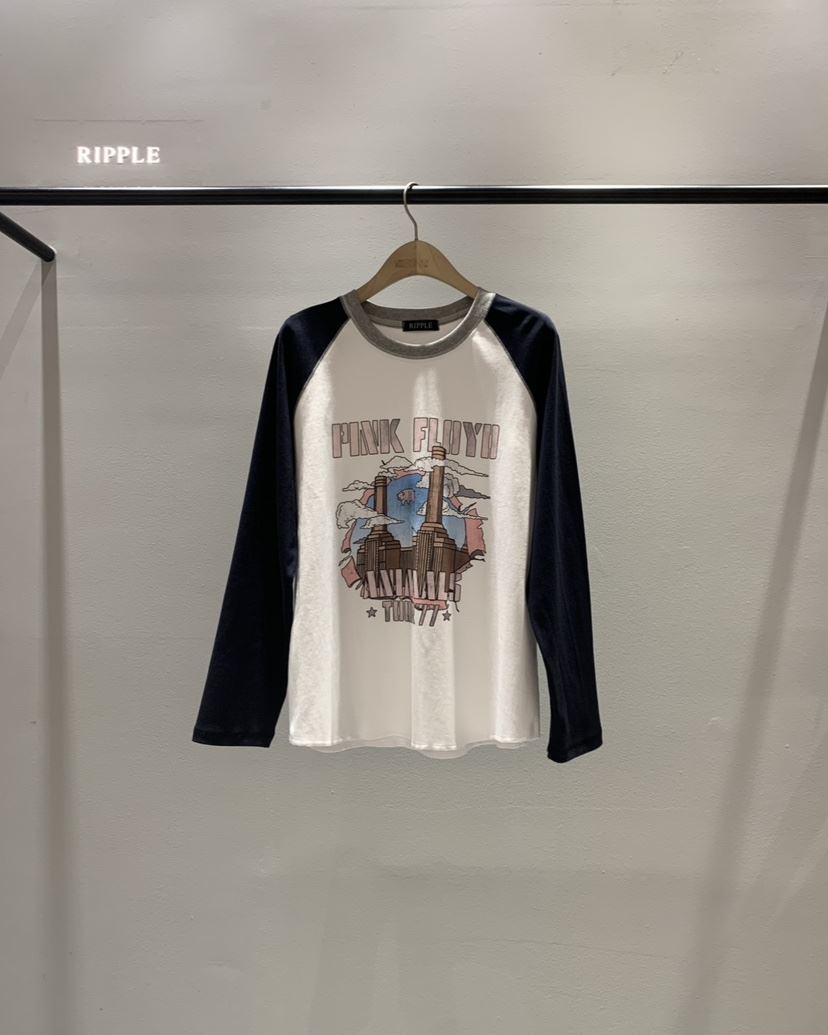 RIPPLE-P韓國代購女裝新款熱賣人氣推薦26春季休閑長袖T恤RIPPLE-P長袖T恤